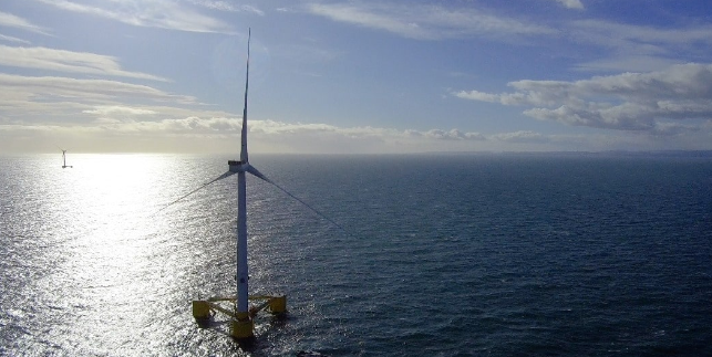 50-MW Offshore-Windpark Kincardine in Schottland, 15 km vor der Küste von Aberdeenshire