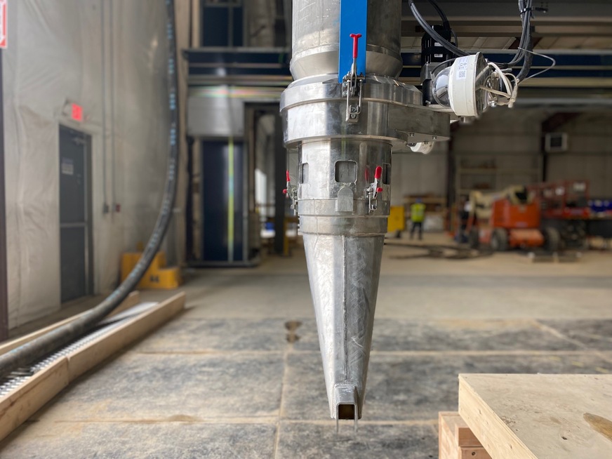 Der Druckkopf des 3D-Druckers.