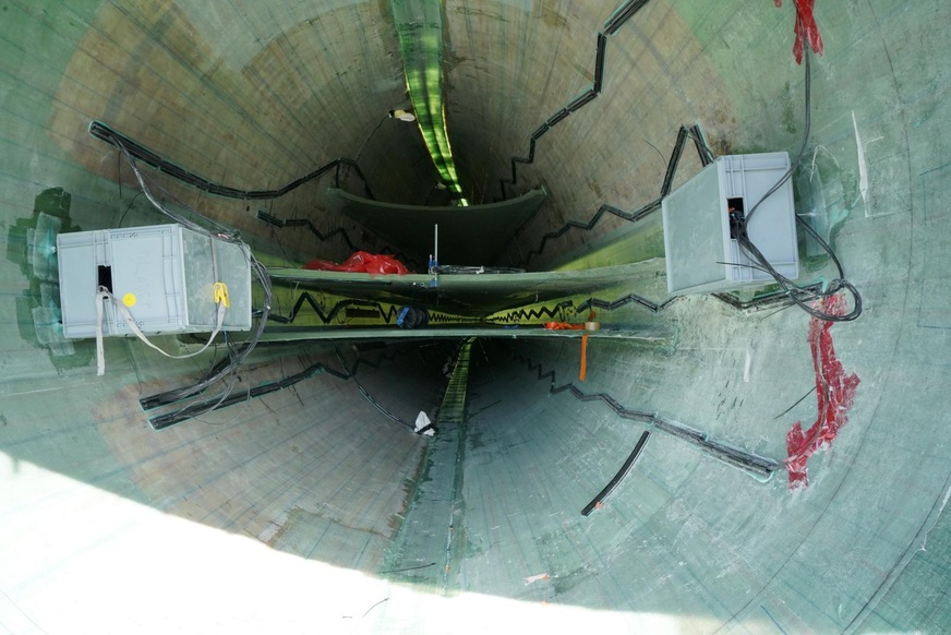 Die Sensorik im Rotorblatt.