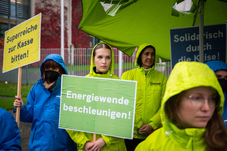 Demonstrant:innen in Berlin