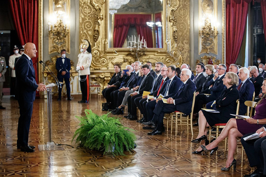 Verleihung eines Energie-Awards durch den Ölkonzern Eni 2022