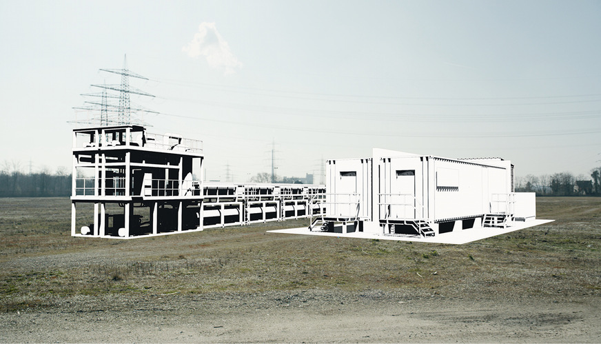 Simulation einer von mehreren geplanten Elektrolyseeinheiten für die Anlage Hydroxy mit 500 Megawatt am Standort des Steag-Steinkohlekraftwerkes Duisburg-Walsum