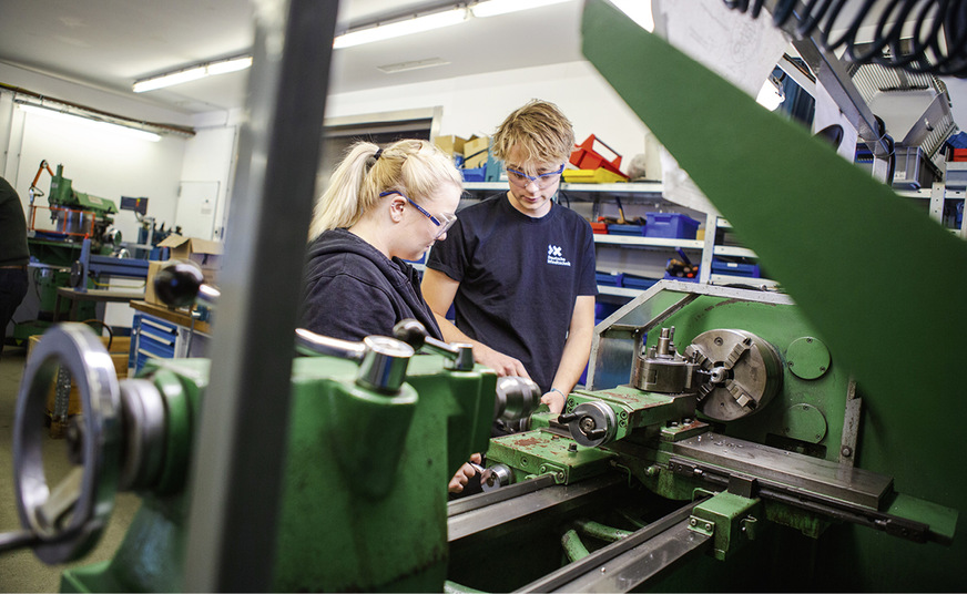 Azubi-Werkstatt der Deutsche Windtechnik in Viöl