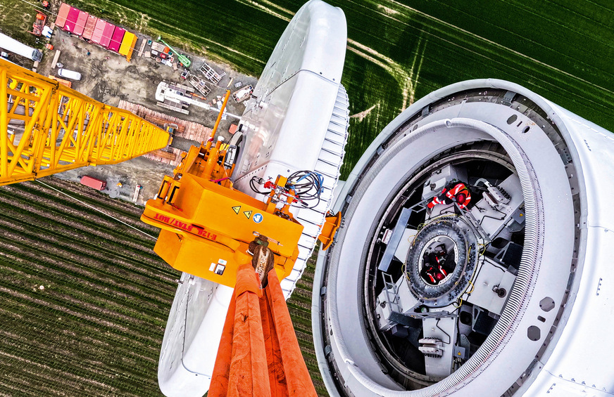 Forschungswindpark Wivaldi an der Elbe