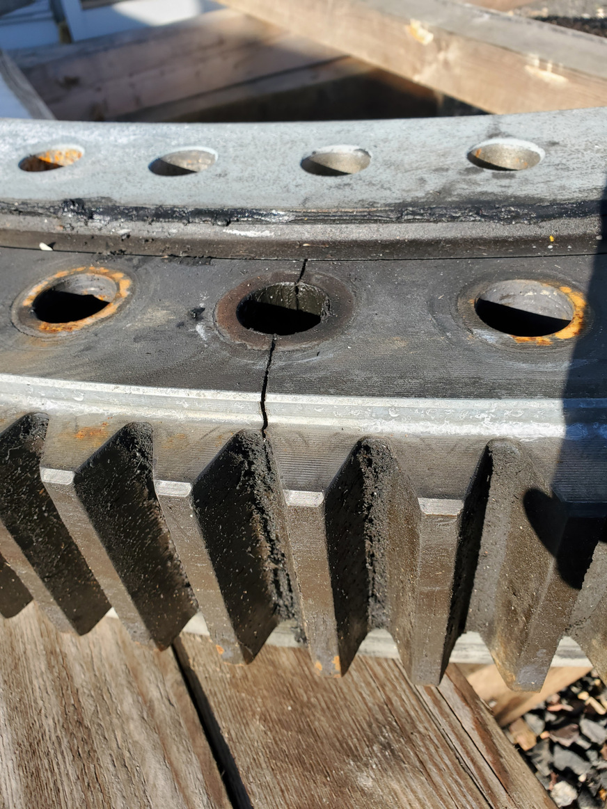 Ein Riss im Blattlager