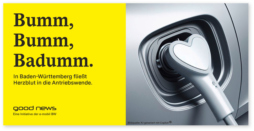 Werbung für Baden-Württembergs Mobilitätswende.