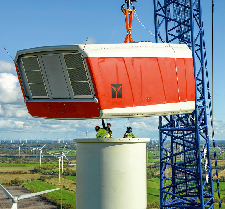 Wenn die Komponenten erst mal auf der Baustelle sind, ist schon das Gröbste geschafft.