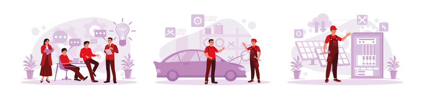 Mitarbeiter werden überall in der Energiewende gebraucht: im kaufmännischen Umfeld ebenso wie in Mobilität, Photovoltaik- und Speicherinstallation.