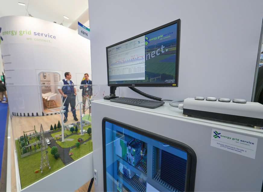 Messestand von Energy Grid Service auf der Husum Wind 2025