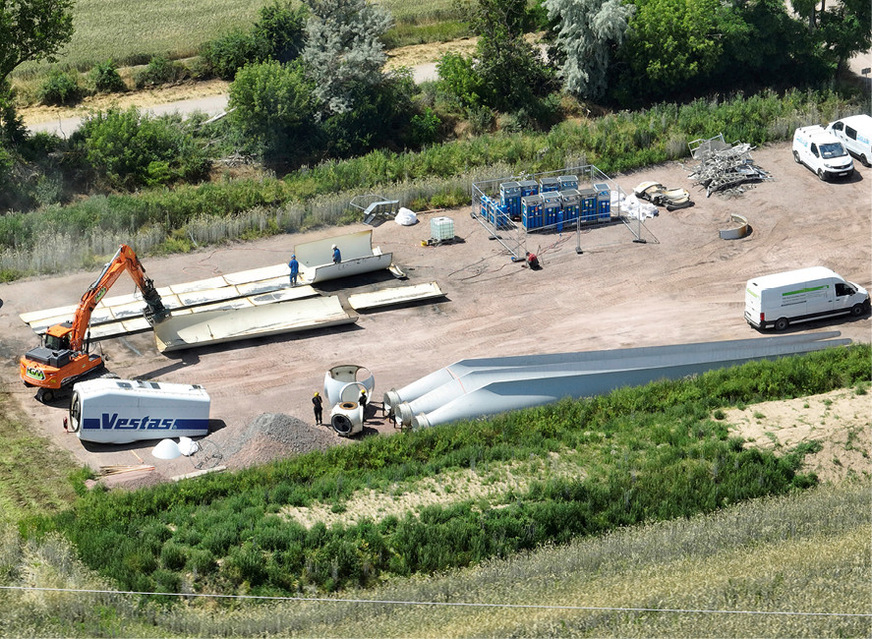 Rückbau der Altanlagen im VSB-Repowering-Projekt Löberitz