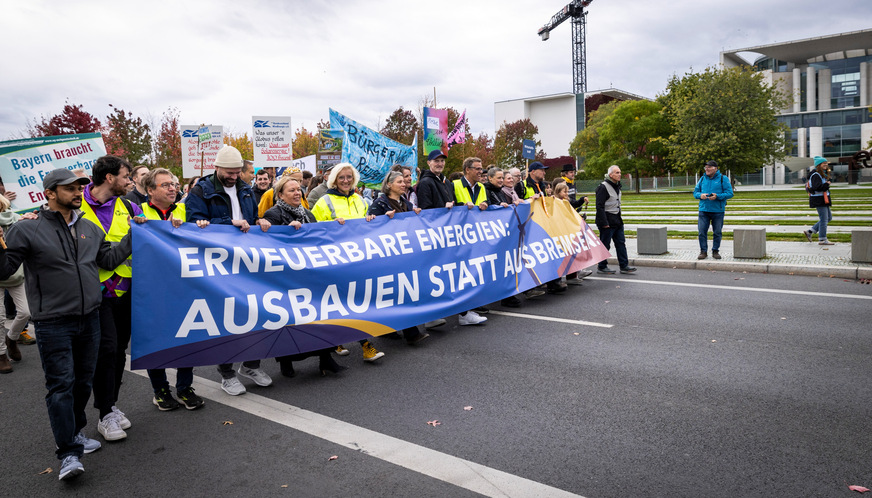 Demonstration unter dem Motto Ausbauen statt Ausbremsen&nbsp;