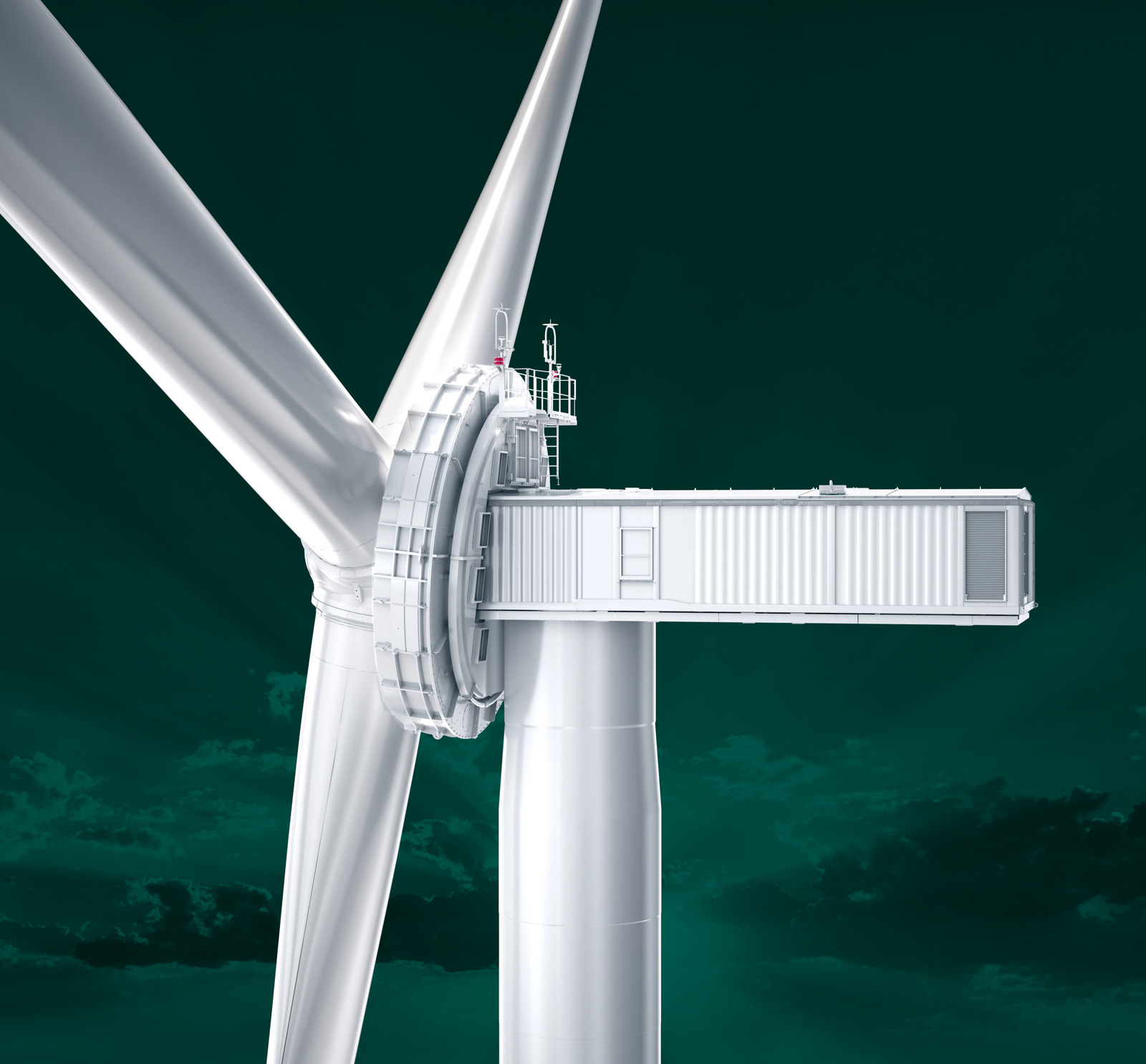 Enercon plant SiebenMegawattTurbine auf 175MeterTurm