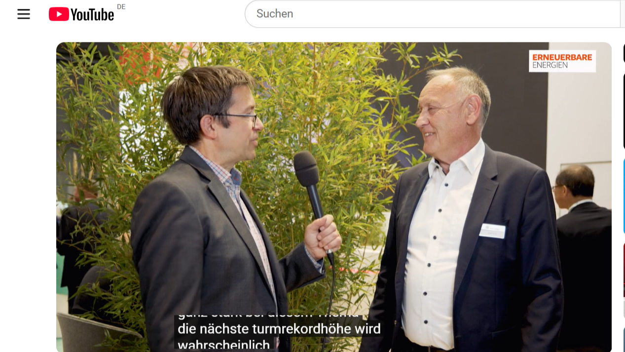 CEO-Talk: Wir filmen Ihren Auftritt auf der Wind Energy Hamburg