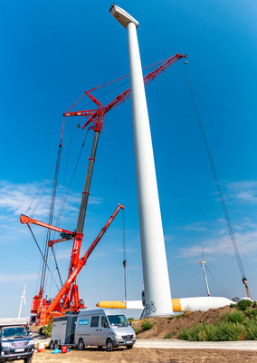 Repowering-Projekt von OSTWIND im Mansfelder Land in Sachsen-Anhalt.