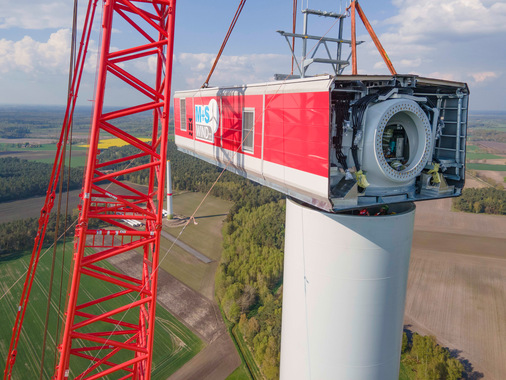 April 2022, Hämelhausen – die erste E-160-Kundenanlage - © Foto: ENERCON GmbH
