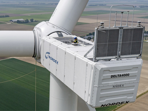 N163/6.X-Pilotanlage am niederländischen Standort Zeebiestocht mit 6,8 Megawatt