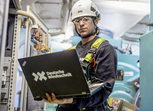 Servicetechniker der Deutschen Windtechnik