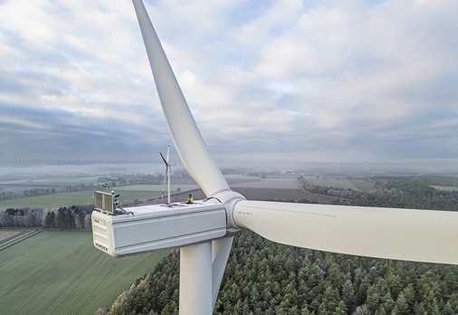 Nordex-Windturbine der aktuellen Turbinen-Bauplattform Delta 4000