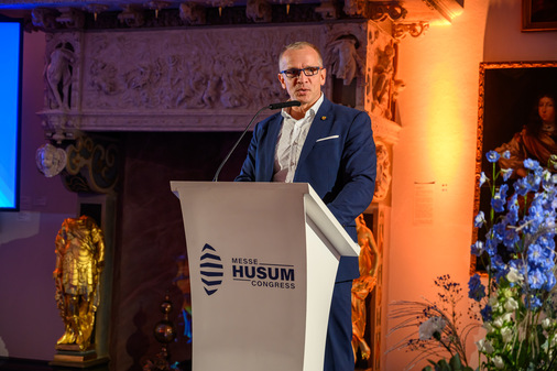 Bürgermeister Kindl beim Windmasters-Dinner, am ersten Tag dann auch auf dem Rathausempfang.