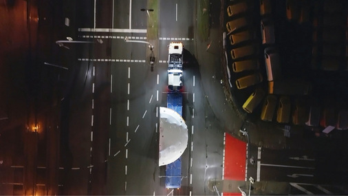 Neuartiger geteilter Generator der Enercon-Windenergieanlage E-175 EP2 mit 7,0 MW