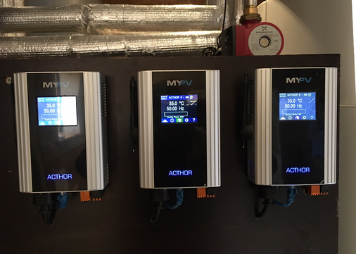 AC ThorDie Steuerung für die Elektroheizung von MyPV sorgt dafür, dass der Eigenverbrauchsanteil steigt.