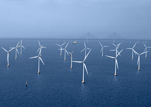 <p>Bisher größter schwedischer Offshore-Windpark: Lillgrund von Vattenfall, 110 Megawatt, 2007 errichtet</p> - © Foto: Hans Blomberg - Vattenfall