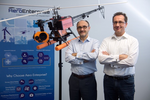 Aero Enterprise-Geschäftsführer Fromme-Knoch und Hörmann.