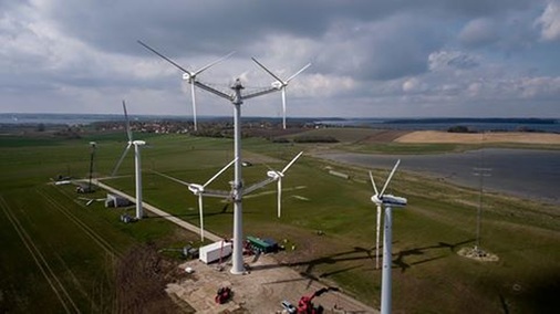 <p><strong>Die Vestas-Multiturbine von 2016.</strong></p> - © Foto: Vestas