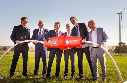 Offiziell eröffnetDer Windpark Curslack hat viele Väter.