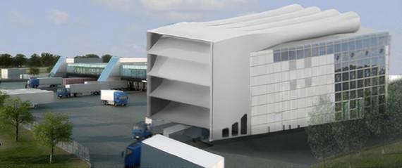 So könnte die Technik später einmal aussehen. Einsatzgebiete: Industriegebäude, Hochhäuser, Wolkenkratzer, Brücken, Türme, generell an allen Bauwerken die ein Windströmungspotential aufweisen.