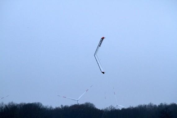 Enerkite 2 | Der zum Patent angemeldete neu entwickelte Flügel der Enerkite WEA soll die Energieausbeute verbessern.