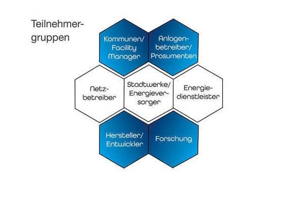 Die beteiligten Gruppen und ihre Vernetzung. - © Grafik: C/sells