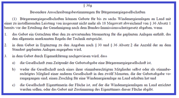 Ausschreibungsbestimmungen