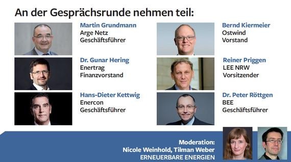 Die Teilnehmer des Mittags-Talks.