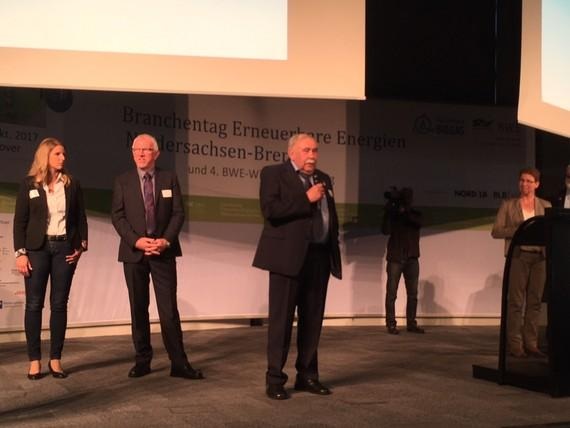 Niedersachsens BWE-Chef Wilhelm Pieper (Mitte) ist Sprecher des neuen Landesverbands.