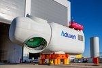 Adwen AD 8-180 prototype - Complete nacelle | Prototyp der Acht-MW-Windturbine Adwen AD-8-180 mit 180 Meter Rotordurchmesser im Bau. Im Sommer soll die Anlage einspeisen.