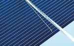 Solarzelle mit Kleber Kontaktierung | Die Klebepaste ist auf die Solarzelle aufgebracht. - © Fraunhofer ISE Solarzelle mit Kleber Kontaktierung | Die Klebepaste ist auf die Solarzelle aufgebracht. - © Fraunhofer ISE
