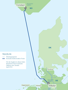 Nordlink01 | Zwischen Tonstad in Norwegen und Wilster in Deutschland soll Nordlink verlaufen. - © Tennet