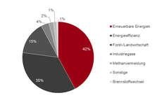 Bevorzugt nachgefragte nach bestimmten Projektkategorie - erneuerbare Energien sind ganz weit vorn.