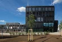 Die Fassade als Testanlage für das ZSW-Projekt.