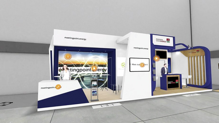 Beispiel für einen ­virtuellen Messestand.