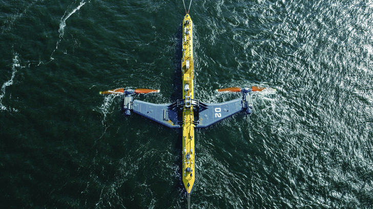 Zwei-MW-Gezeitenkraftwerk Orbital 2 nach dem Stapel­lauf