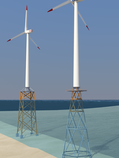 Durch Leichtbau lässt sich bei Windenergieanlagen viel CO 2  einsparen.