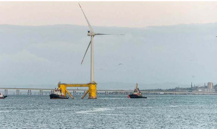 Schwimmender Offshore-Windpark Kincardine, 50 MW, bei Aberdeen