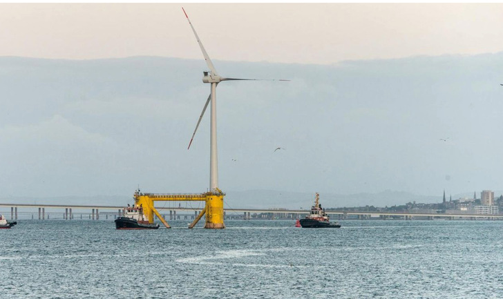 Schwimmender Offshore-Windpark Kincardine, 50 MW, bei Aberdeen - © Foto: Cobra
