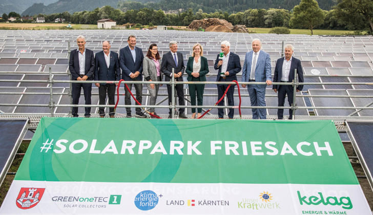 Die neue Solarthermieanlage liefert 2,5 Gigawattstunden Wärmeenergie. - © Foto: Gernot Gleiss - Kelag
