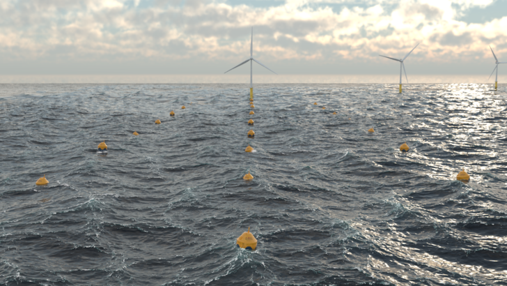 Hybridkraftwerk aus Offshore-Wind und Wellenkraftwerk. - © CorPower
