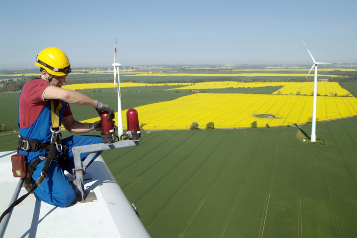 Sichere Jobs in der Windindustrie? Die Betriebsräte sind optimistischer als in den vergangegen Jahren. - © ENERTRAG
