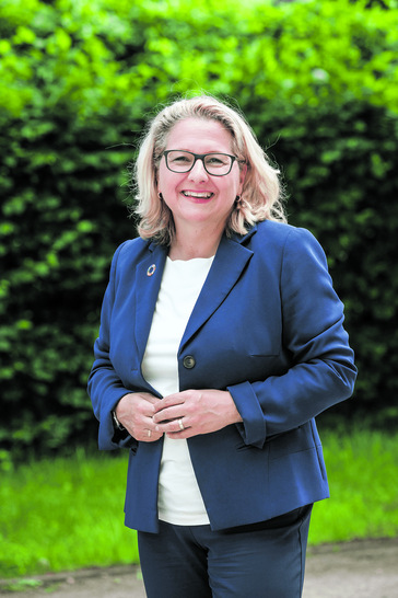 Grußwort von Bundesumweltministerin Svenja Schulze zur HUSUM Wind. - © BMU
