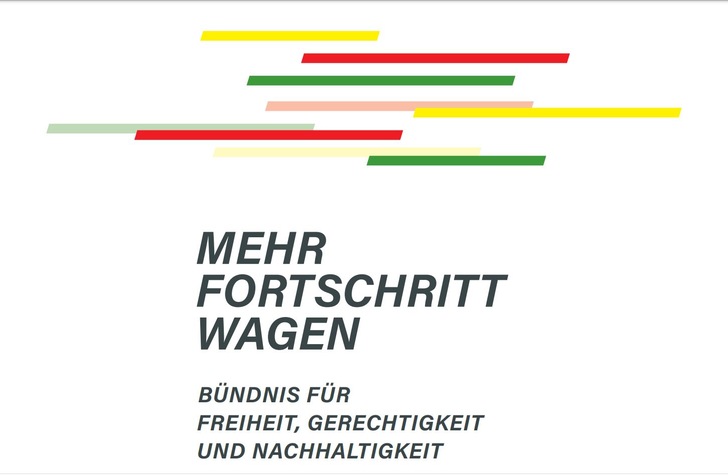 Deckblatt des Koalitionsvertrags